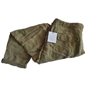 NWT Bella Dahl Women’s Sz 32 Flap Cargo Jogger in Pine Green Joggers Revolve